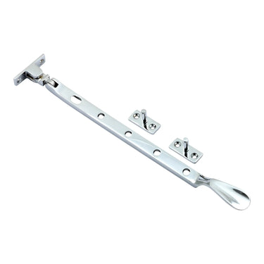 Prima Hardware - Spoon End Casement Stay - 200mm; #finish_polished-chrome