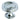 Prima Hardware - Stepped Cupboard Knob - 25mm dia; #finish_polished-chrome