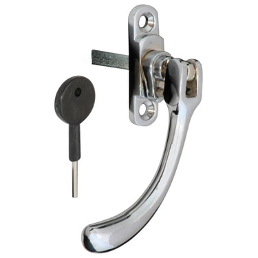 Prima Hardware - Locking Window Espagnolette - Left Hand; #finish_polished-chrome