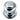 Prima Hardware - Tiered Centre Door Knob - 73mm dia; #finish_polished-chrome