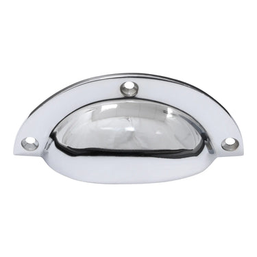 Prima Hardware - Cup Pull Handle - 93mm x 43mm; #finish_polished-chrome