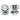 Prima Hardware - Flat Octagonal Mortice Knobs - Unsprung - Pair - 67mm dia; #finish_polished-chrome