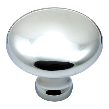 Prima Hardware - Bun Cupboard Knob - 38mm dia; #finish_polished-chrome