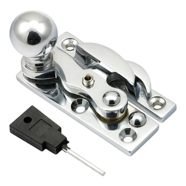 Prima Hardware - Claw Fastener Ball End - Locking - 64mm x 18mm; #finish_polished-chrome