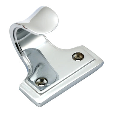 Prima Hardware - Tudor Curled Sash Lift - 50mm x 47mm; #finish_polished-chrome