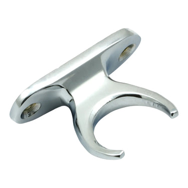 Prima Hardware - Pole Hook Holder - 48mm x 18mm; #finish_polished-chrome
