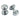 Prima Hardware - Queen Ann Reeded Mortice Door Knobs - ½ Sprung - Pair - 55mm dia; #finish_polished-chrome
