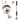 Prima Hardware - Butlers Bell - Black Iron Pull; #finish_polished-brass