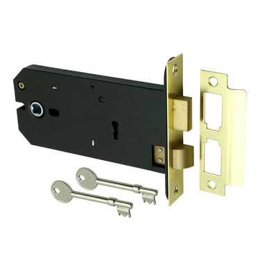 Prima Hardware - Horizontal Sashlock with 2 Keys - 152mm; #finish_polished-brass