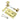 Prima Hardware - Rim Lock with Reeded Rim Knobs - 53mm dia; #finish_polished-brass