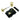 Prima Hardware - Fancy Rim Latch with Mushroom Rim Knobs - Dual Finish - 52mm dia; #finish_black-and-polished-brass