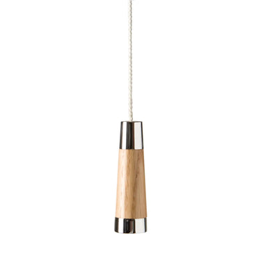 Prima Hardware - Light Pull Chrome - Bright Chrome - Conical; #finish_light-oak-and-chrome