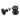 Prima Hardware - Mushroom Rim Knobs - Unsprung - Pair - 52mm dia; #finish_matt-black