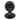 Prima Hardware - Queen Anne Reeded Cupboard Knob - Solid - 32mm dia; #finish_matt-black