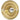 Prima Hardware - Circular Bell Push - 60mm dia; #finish_polished-brass