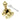 Prima Hardware - Brighton Locking Fastener - Acorn London Style - 49mm x 22mm; #finish_polished-brass