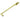 Prima Hardware - Roller Arm Stay - 200mm; #finish_polished-brass