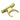 Prima Hardware - Pole Hook Holder - 48mm x 18mm; #finish_polished-brass