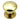 Prima Hardware - Ringed Plate Cupboard Knob - 38mm dia; #finish_polished-brass