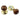 Prima Hardware - Rosewood Mushroom Mortice/Rim Wooden Door Knobs - Unsprung - Pair - 57mm dia; #finish_polished-brass