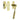 Prima Hardware - Knurled Casement Fastener - 105mm x 30mm; #finish_polished-brass