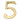 Prima Hardware - Numerals - Pin Fix - 102mm - 5; #finish_polished-brass