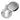 Prima Hardware - Covered Heavy Escutcheon - 42mm x 33mm - Standard Key; #finish_pewter