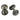Prima Hardware - Queen Ann Reeded Mortice Door Knobs - ½ Sprung - Pair - 55mm dia; #finish_pewter