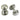 Prima Hardware - Queen Ann Reeded Mortice Door Knobs - ½ Sprung - Pair - 55mm dia; #finish_polished-nickel