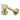 Prima Hardware - Queen Anne Reeded Rim Knob - Unsprung - Pair - 53mm dia; #finish_satin-brass