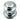 Prima Hardware - Tiered Centre Door Knob - 73mm dia; #finish_satin-chrome-plate