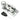Prima Hardware - Claw Fastener Ball End - Locking - 64mm x 18mm; #finish_satin-chrome-plate