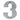 Prima Hardware - Numerals - Face Fix - 89mm - 3; #finish_satin-chrome-plate