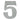 Prima Hardware - Numerals - Face Fix - 89mm - 5; #finish_satin-chrome-plate