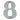 Prima Hardware - Numerals - Face Fix - 89mm - 8; #finish_satin-chrome-plate