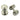 Prima Hardware - Queen Ann Reeded Mortice Door Knobs - ½ Sprung - Pair - 55mm dia; #finish_satin-nickel