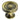 Prima Hardware - Stepped Cupboard Knob - 25mm dia; #finish_antique-brass