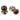 Prima Hardware - Rosewood Mushroom Mortice/Rim Wooden Door Knobs - Unsprung - Pair - 57mm dia; #finish_antique-brass