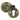 Prima Hardware - Reeded Covered Escutcheon - 40mm x 30mm - Standard Key; #finish_antique-brass