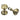 Prima Hardware - Queen Anne Reeded Rim Knob - Unsprung - Pair - 53mm dia; #finish_antique-brass