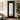 Black door with reeded glass panel, sleek design, and deluxe finish.; #Black
