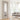 PM Mendes - Light Grey Corsica 1 Light Clear Glazed Prefinished door with V groove design and clear glass panel.; #finish_pre-finished-light-grey