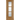 Oak Capri 3 Light Glazed Prefinished door with three clear glazed panels and dual V grooves.; #Oak