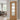 PM Mendes - Oak door with four clear glazed panels and walnut inlay, prefinished with satin lacquer.; #finish_pre-finished-oak