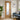 PM Mendes - Oak door with a central clear glazed panel, decorative V grooves, and crown-cut veneer.; #finish_pre-finished-oak