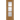 Oak Mirage 3 Light Clear Glazed Prefinished door with three clear glass panels and ash inlay.; #Oak