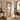 PM Mendes - Oak door with crown cut veneer and four clear glazed panels.; #finish_pre-finished-oak