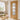 PM Mendes - Oak door with four clear glazed panels and walnut inlay, pre-finished with satin lacquer.; #finish_pre-finished-oak