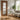 PM Mendes - Walnut door with four clear glazed panels, featuring a crown-cut veneer and V grooves.; #finish_pre-finished-walnut