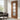 PM Mendes - Walnut ISEO 4 Light Clear Glazed Fire Door with crown-cut veneer and four clear glass panels.; #finish_pre-finished-walnut